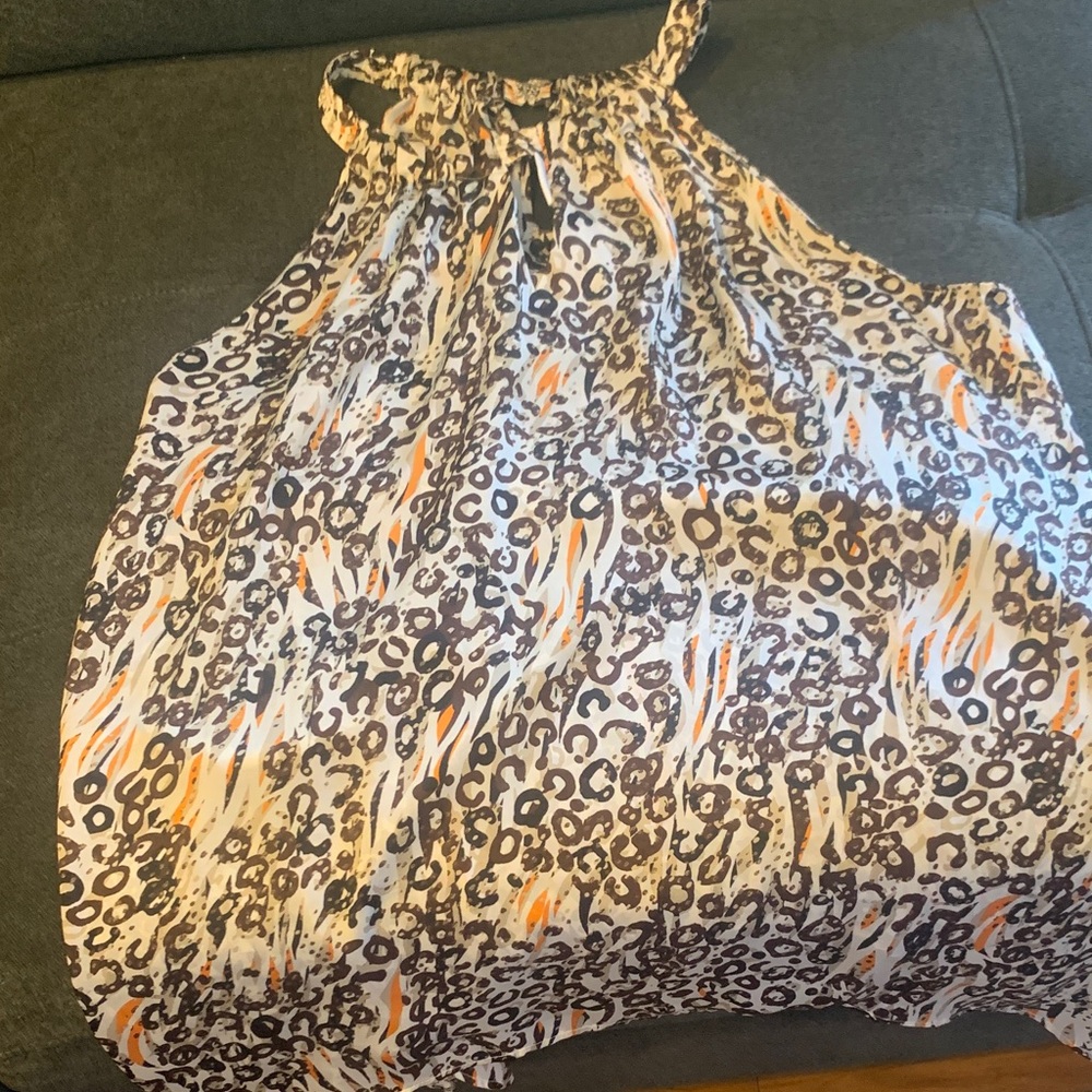 Cato Animal Print Halter Top